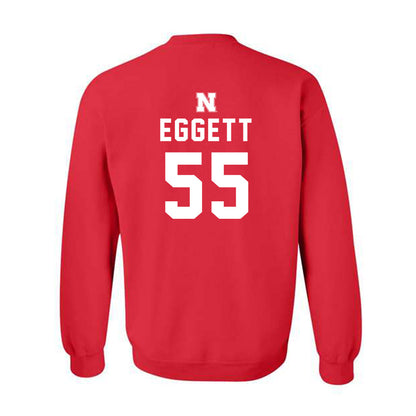 Nebraska - NCAA Women's Soccer : Kate Eggett - Replica Shersey Crewneck Sweatshirt-1