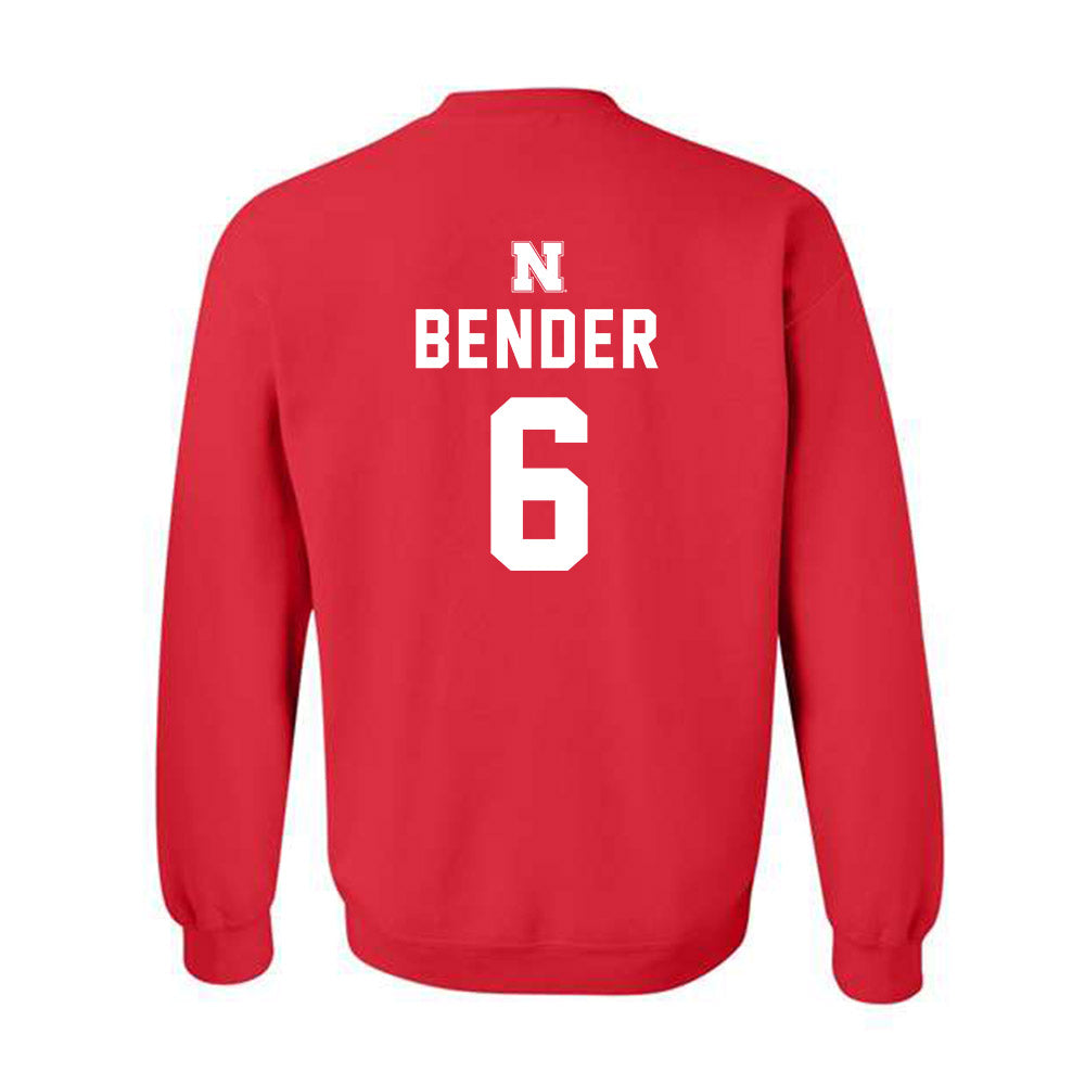 Nebraska - NCAA Baseball : Pryce Bender - Replica Shersey Crewneck Sweatshirt-1