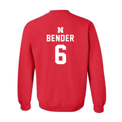 Nebraska - NCAA Baseball : Pryce Bender - Replica Shersey Crewneck Sweatshirt-1