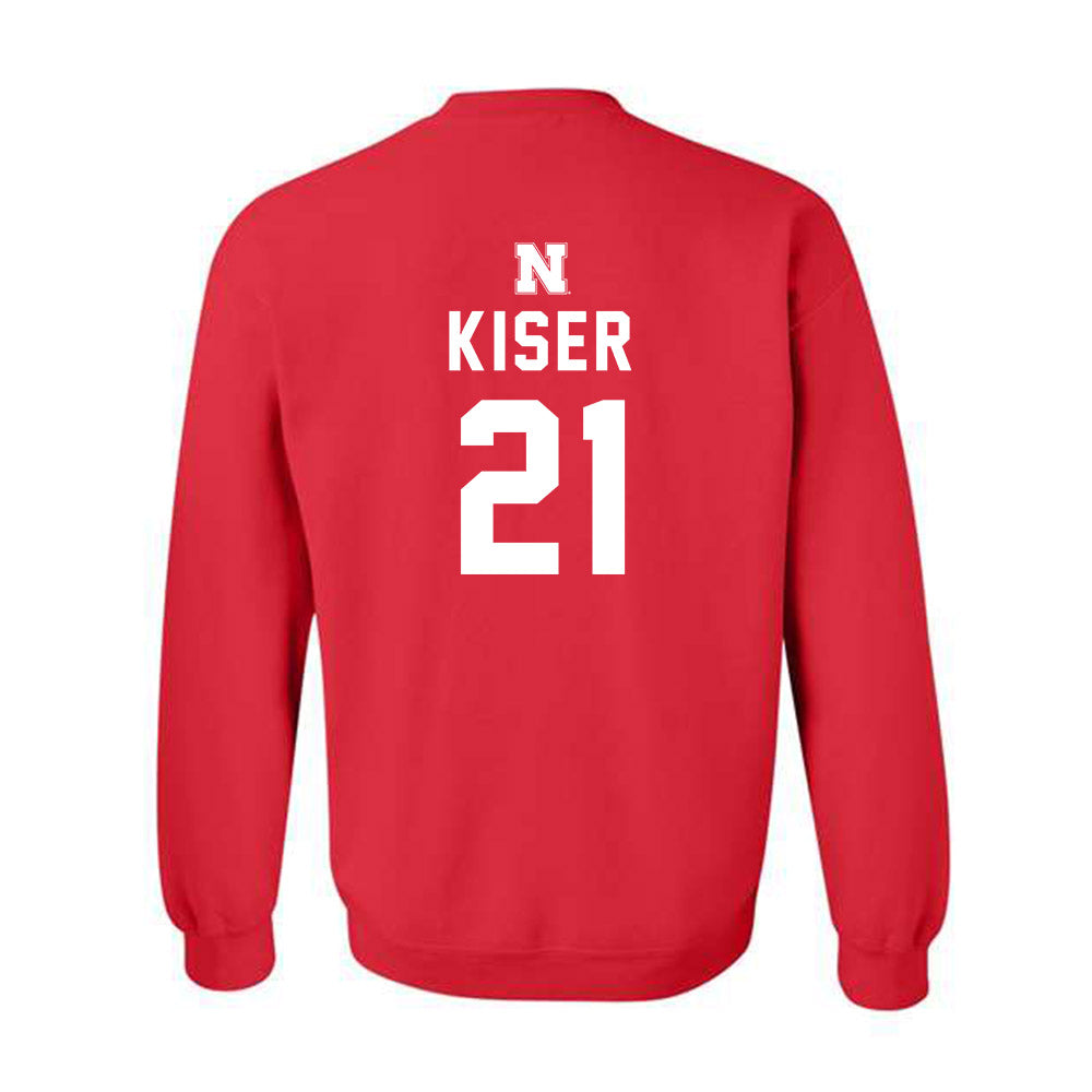 Nebraska - NCAA Women's Soccer : Izzie Kiser - Replica Shersey Crewneck Sweatshirt-1