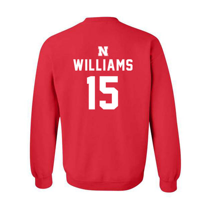 Nebraska - NCAA Softball : Kennadi Williams - Replica Shersey Crewneck Sweatshirt-1