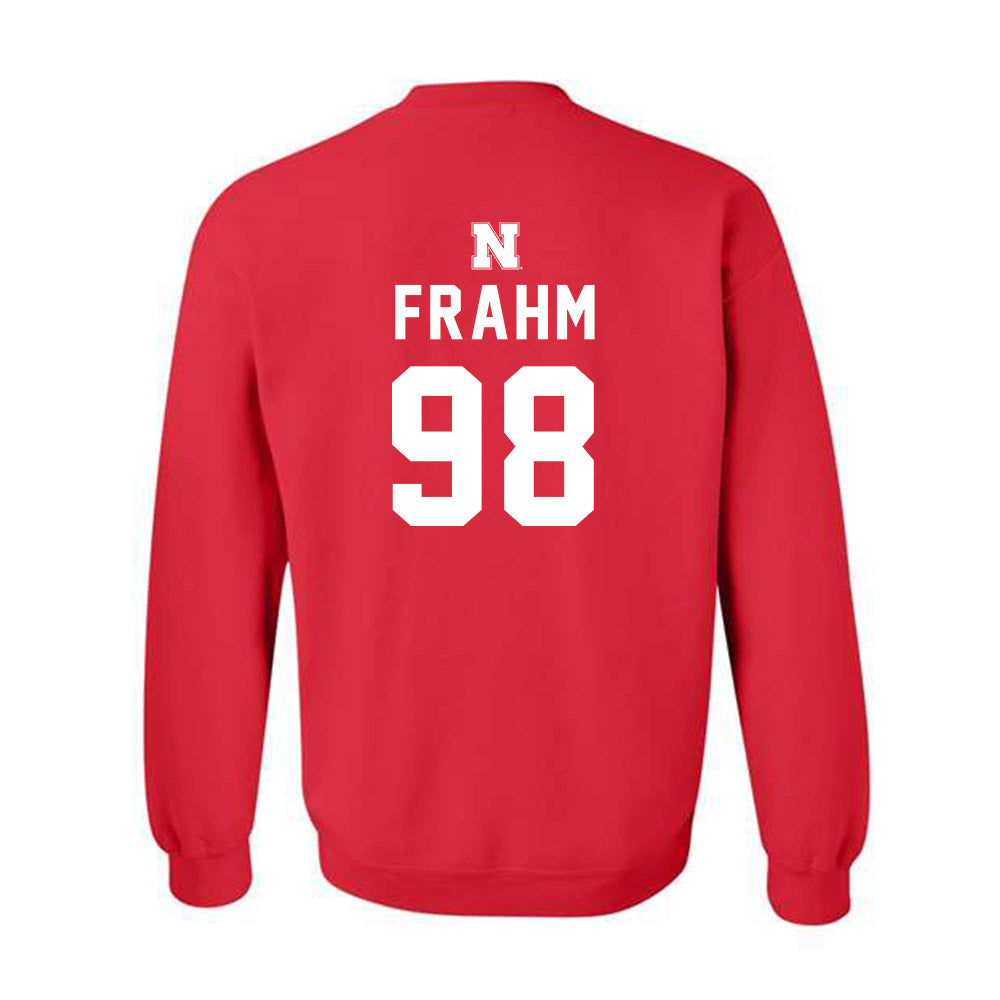 Nebraska - NCAA Softball : Jordyn Frahm - Replica Shersey Crewneck Sweatshirt-1