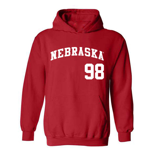 Nebraska - NCAA Softball : Jordyn Frahm - Replica Shersey Hooded Sweatshirt-0