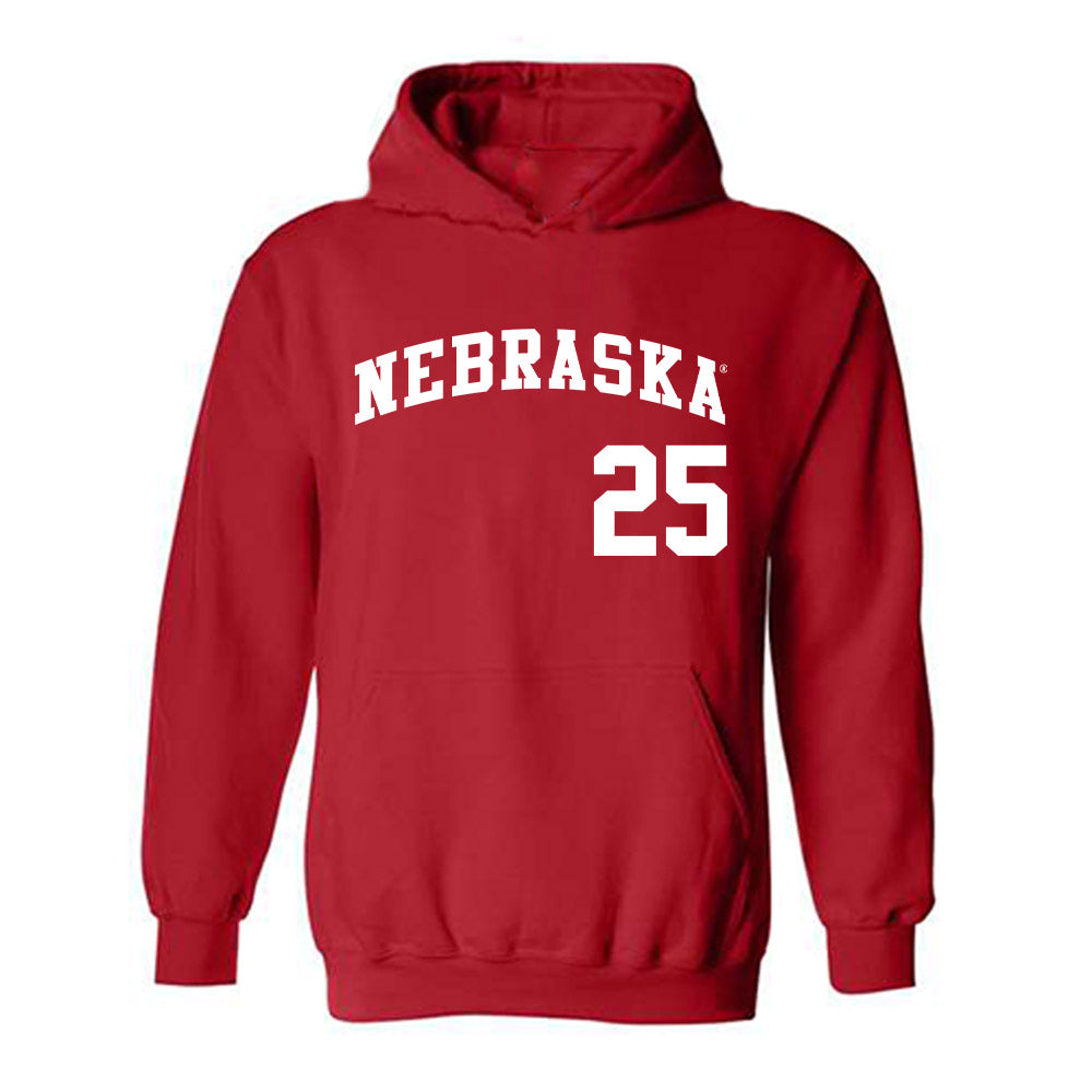 Nebraska - NCAA Softball : Jesse Farrell - Replica Shersey Hooded Sweatshirt-0
