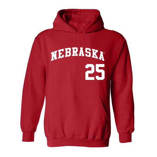 Nebraska - NCAA Softball : Jesse Farrell - Replica Shersey Hooded Sweatshirt-0