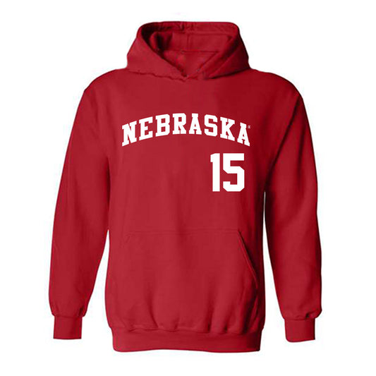 Nebraska - NCAA Softball : Kennadi Williams - Replica Shersey Hooded Sweatshirt-0