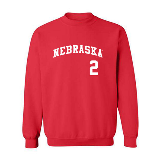 Nebraska - NCAA Softball : Lauren Camenzind - Replica Shersey Crewneck Sweatshirt-0