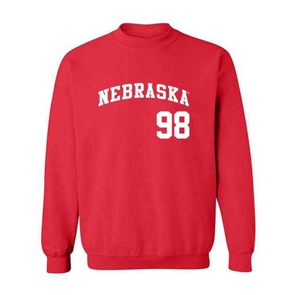 Nebraska - NCAA Softball : Jordyn Frahm - Replica Shersey Crewneck Sweatshirt-0