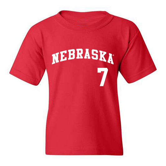 Nebraska - NCAA Softball : Ava Kuszak - Replica Shersey Youth T-Shirt-0