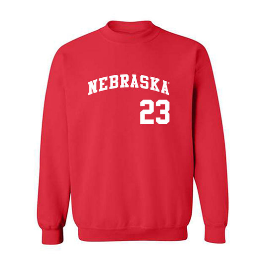 Nebraska - NCAA Softball : Hannah Coor - Replica Shersey Crewneck Sweatshirt-0