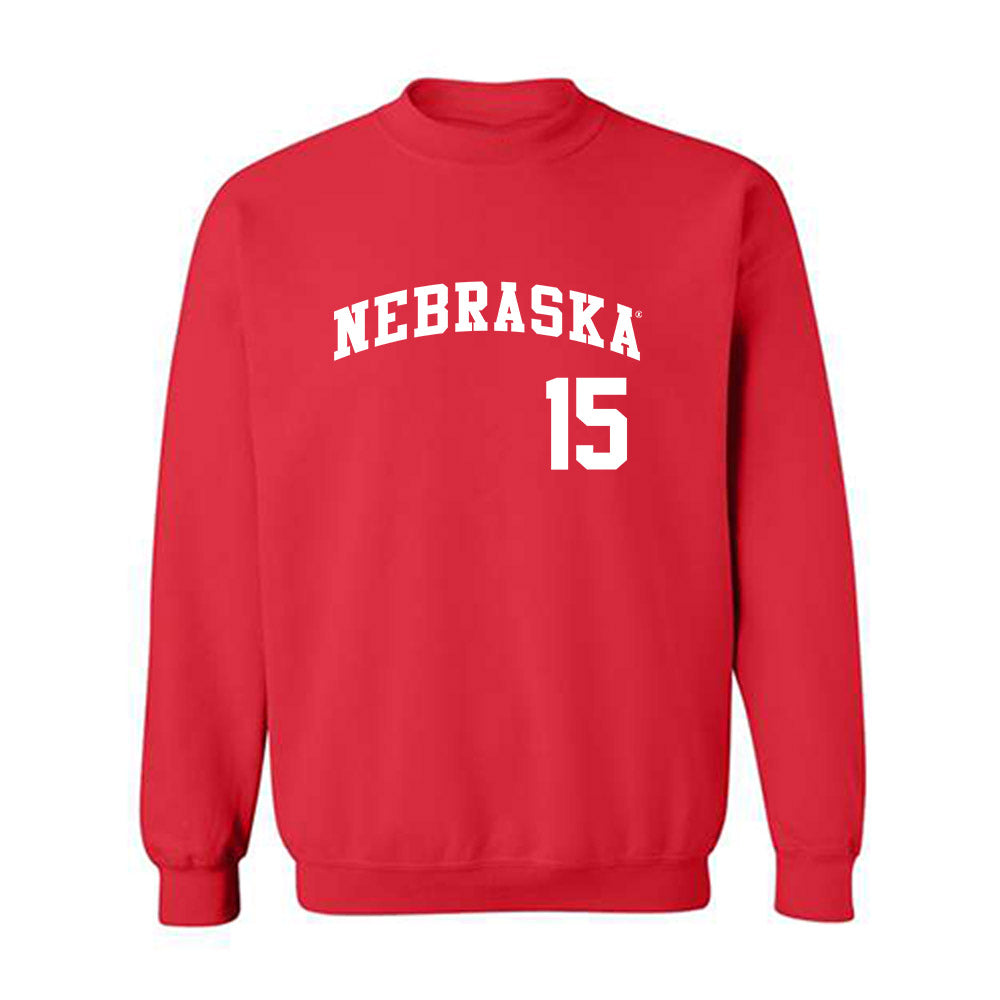 Nebraska - NCAA Softball : Kennadi Williams - Replica Shersey Crewneck Sweatshirt-0
