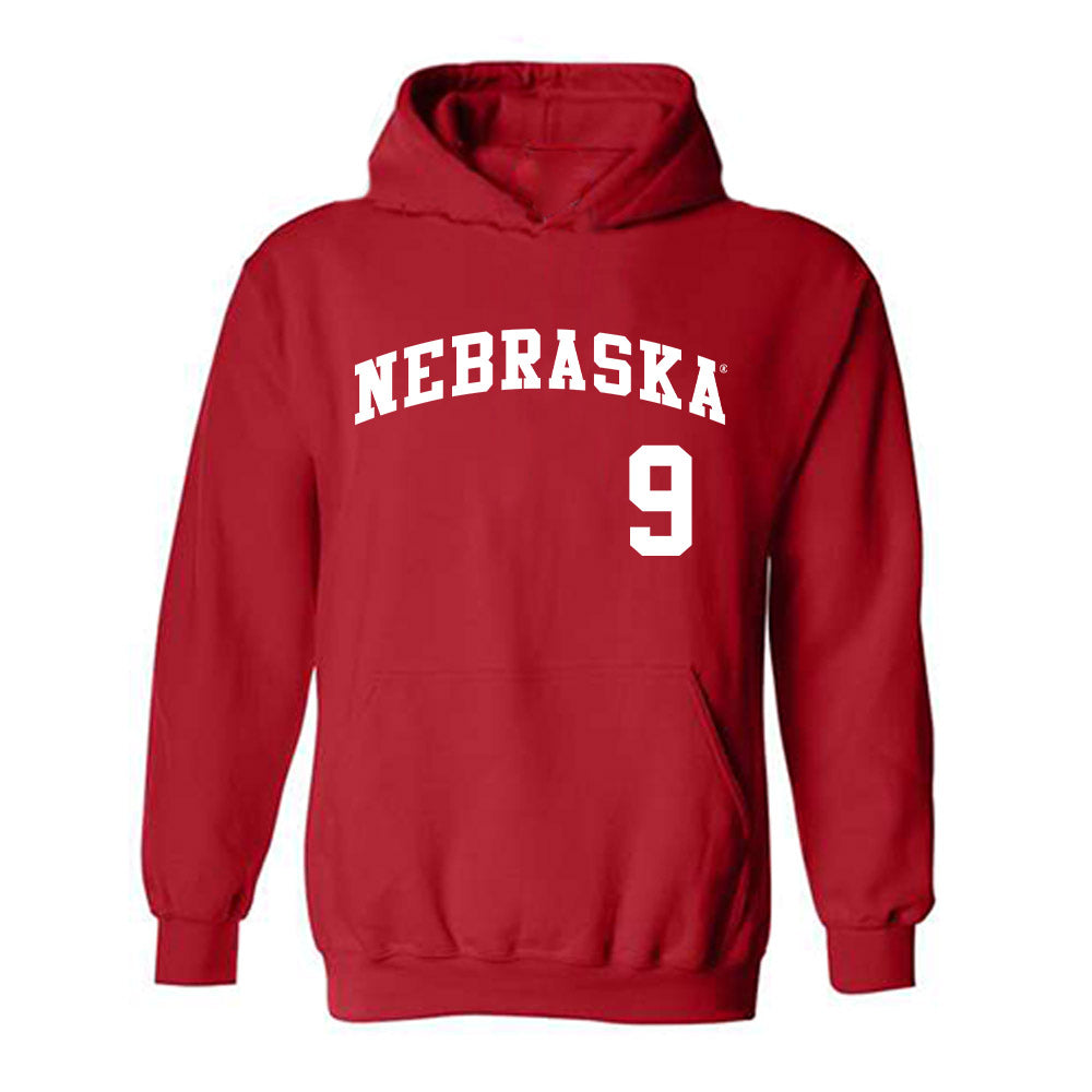 Nebraska - NCAA Softball : Hannah Camenzind - Replica Shersey Hooded Sweatshirt-0