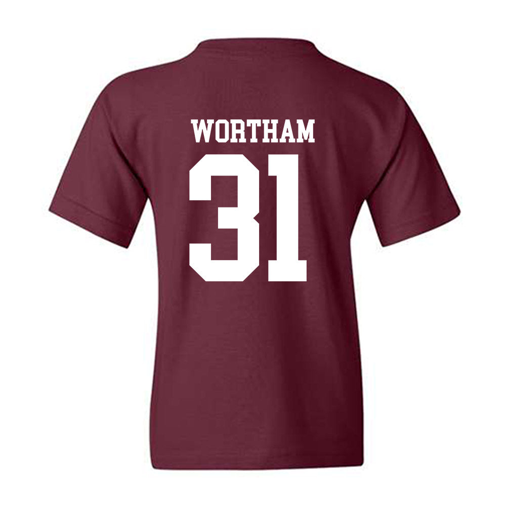 Mississippi State - NCAA Baseball : Charlie Wortham - Classic Shersey Youth T-Shirt-1