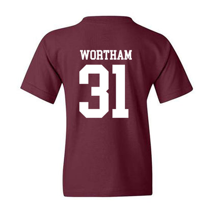 Mississippi State - NCAA Baseball : Charlie Wortham - Classic Shersey Youth T-Shirt-1