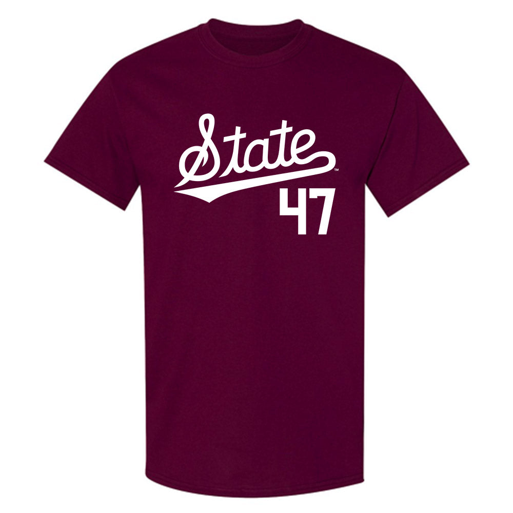 Mississippi State - NCAA Baseball : JT Schnoor - Classic Shersey T-Shirt-0