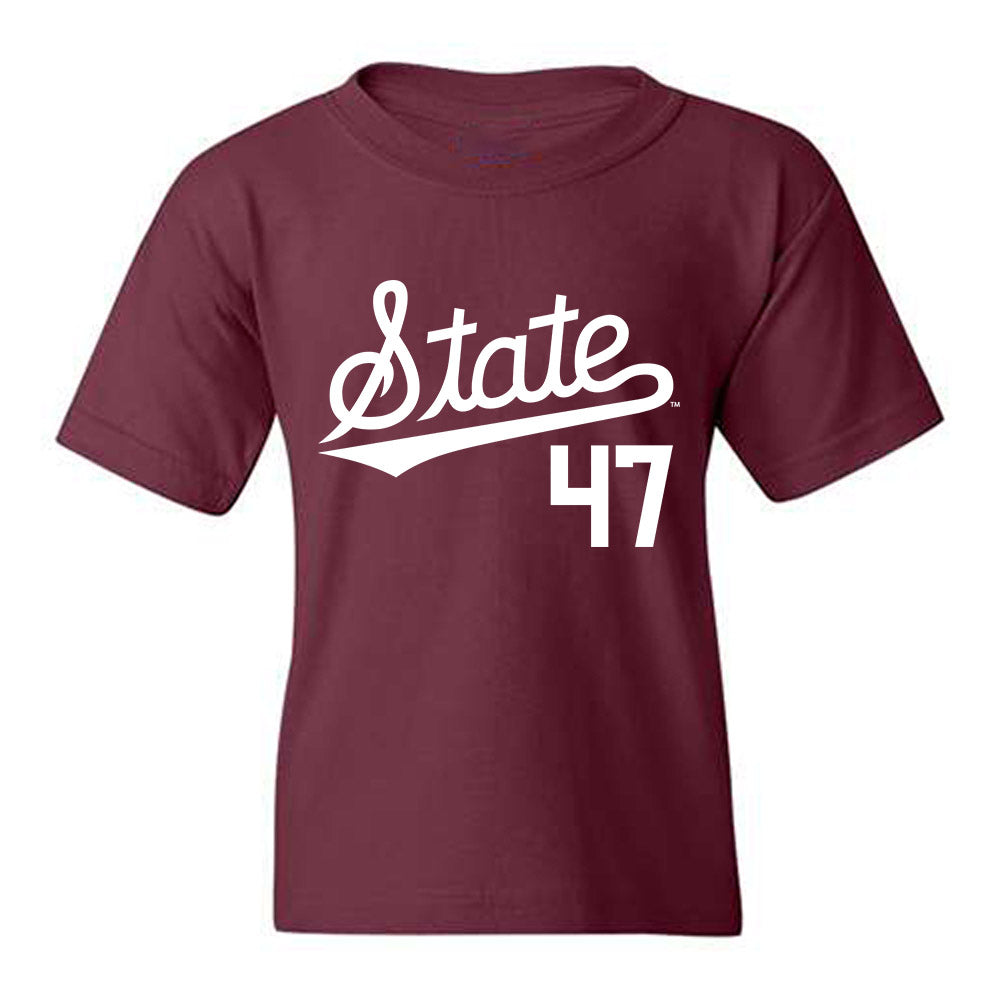 Mississippi State - NCAA Baseball : JT Schnoor - Classic Shersey Youth T-Shirt-0