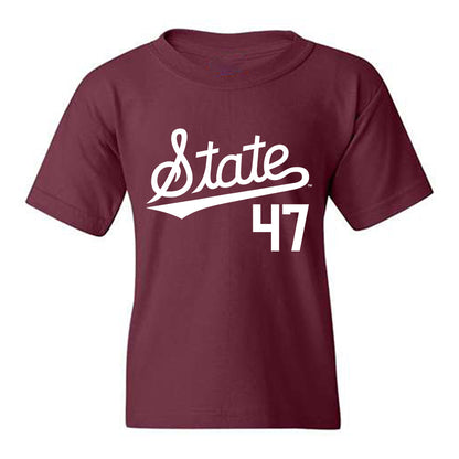 Mississippi State - NCAA Baseball : JT Schnoor - Classic Shersey Youth T-Shirt-0