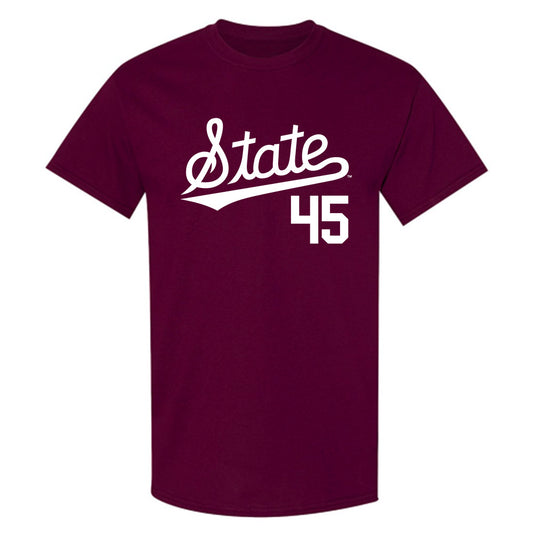 Mississippi State - NCAA Baseball : Dane Burns - Classic Shersey T-Shirt-0