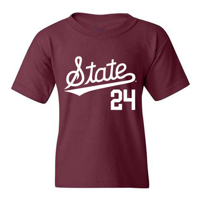 Mississippi State - NCAA Baseball : Jack Bauer - Classic Shersey Youth T-Shirt-0