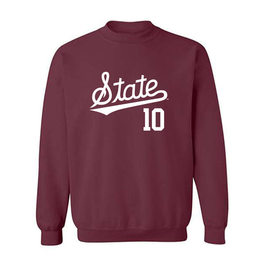 Mississippi State - NCAA Baseball : Drew Wyers - Classic Shersey Crewneck Sweatshirt-0