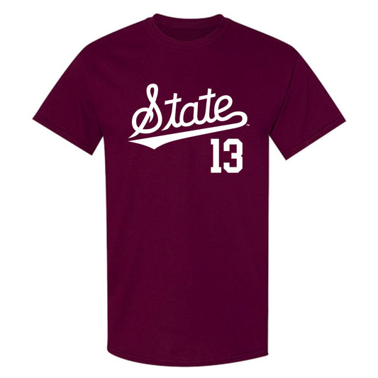 Mississippi State - NCAA Baseball : William Kirk - Classic Shersey T-Shirt-0