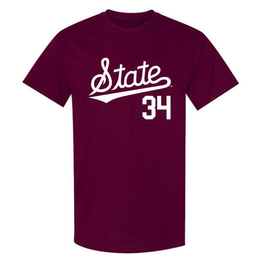 Mississippi State - NCAA Baseball : Gehrig Frei - Classic Shersey T-Shirt-0