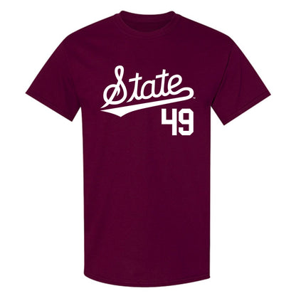Mississippi State - NCAA Baseball : Gatlin Sanders - Classic Shersey T-Shirt-0