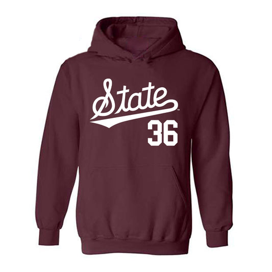 Mississippi State - NCAA Baseball : Tyler Pitzer - Classic Shersey Hooded Sweatshirt-0
