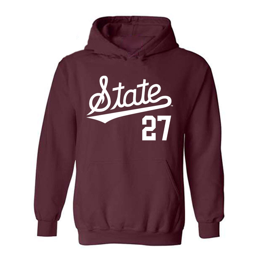 Mississippi State - NCAA Baseball : Peter Mershon - Classic Shersey Hooded Sweatshirt-0