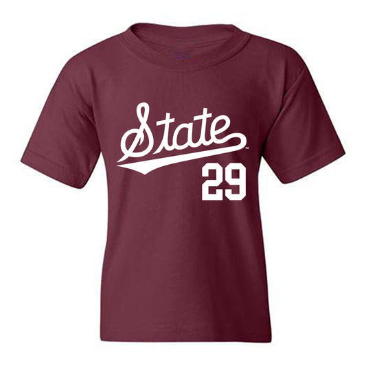 Mississippi State - NCAA Baseball : Maddox Webb - Classic Shersey Youth T-Shirt-0