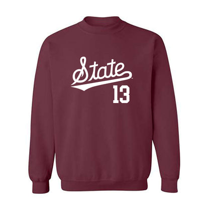 Mississippi State - NCAA Baseball : William Kirk - Classic Shersey Crewneck Sweatshirt-0