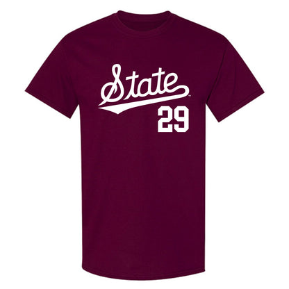 Mississippi State - NCAA Baseball : Maddox Webb - Classic Shersey T-Shirt-0