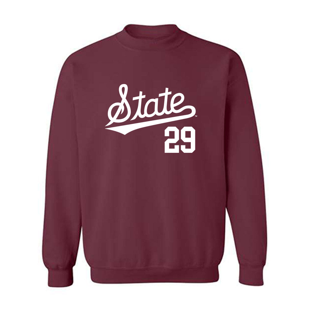 Mississippi State - NCAA Baseball : Maddox Webb - Classic Shersey Crewneck Sweatshirt-0