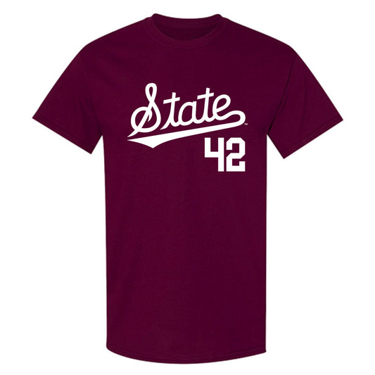 Mississippi State - NCAA Baseball : Jack Gleason - Classic Shersey T-Shirt-0