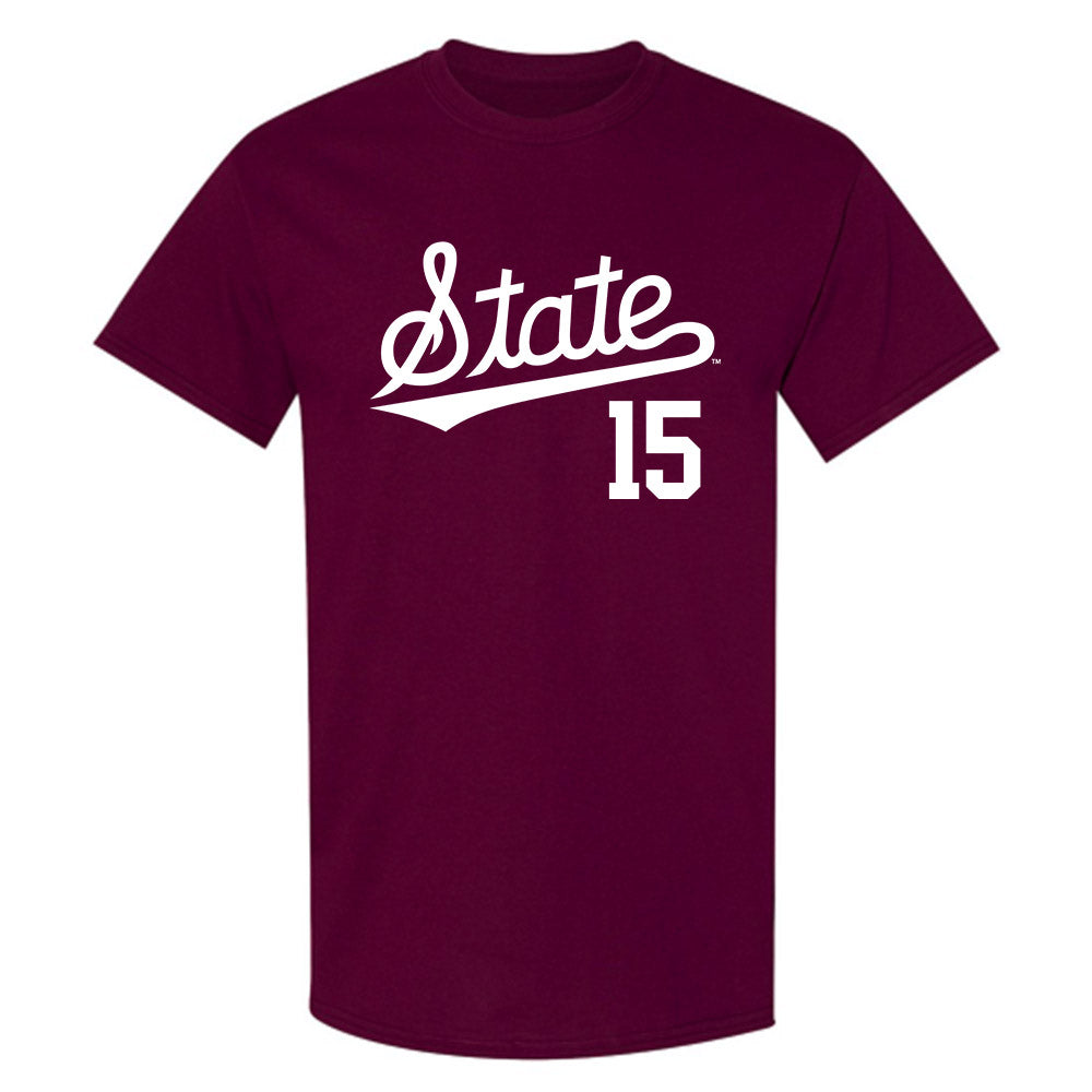 Mississippi State - NCAA Baseball : Tanner Beliveau - Classic Shersey T-Shirt-0