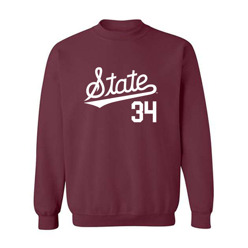 Mississippi State - NCAA Baseball : Gehrig Frei - Classic Shersey Crewneck Sweatshirt-0
