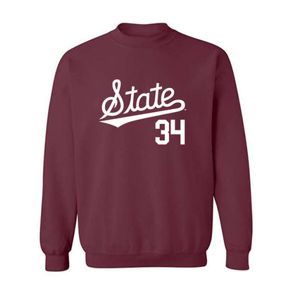 Mississippi State - NCAA Baseball : Gehrig Frei - Classic Shersey Crewneck Sweatshirt-0