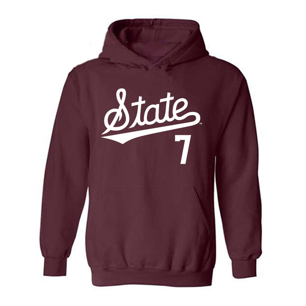 Mississippi State - NCAA Softball : Gabriella Schaeffer - Classic Shersey Hooded Sweatshirt-0