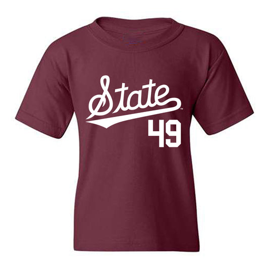 Mississippi State - NCAA Baseball : Gatlin Sanders - Classic Shersey Youth T-Shirt-0