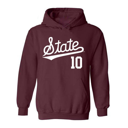 Mississippi State - NCAA Baseball : Drew Wyers - Classic Shersey Hooded Sweatshirt-0