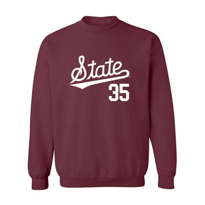 Mississippi State - NCAA Baseball : Ben Davis - Classic Shersey Crewneck Sweatshirt-0