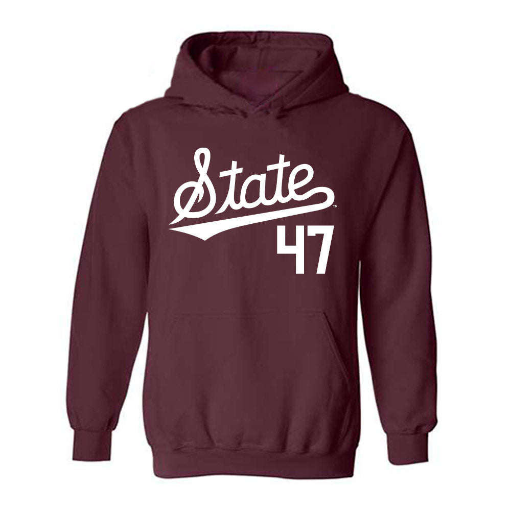 Mississippi State - NCAA Baseball : JT Schnoor - Classic Shersey Hooded Sweatshirt-0