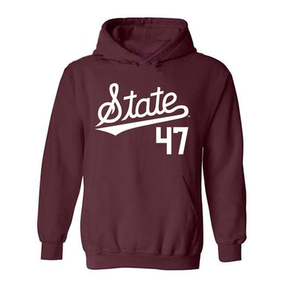 Mississippi State - NCAA Baseball : JT Schnoor - Classic Shersey Hooded Sweatshirt-0