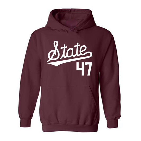 Mississippi State - NCAA Baseball : JT Schnoor - Classic Shersey Hooded Sweatshirt-0