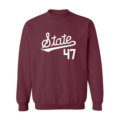 Mississippi State - NCAA Baseball : JT Schnoor - Classic Shersey Crewneck Sweatshirt-0