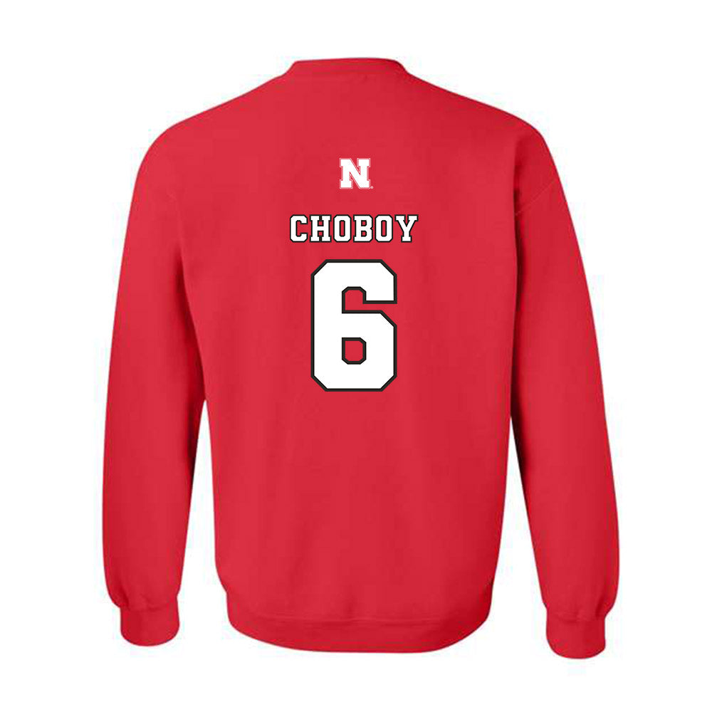 Nebraska - NCAA Women's Volleyball : Laney Choboy - Replica Shersey Crewneck Sweatshirt-1