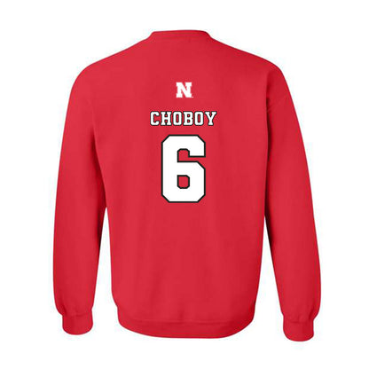 Nebraska - NCAA Women's Volleyball : Laney Choboy - Replica Shersey Crewneck Sweatshirt-1