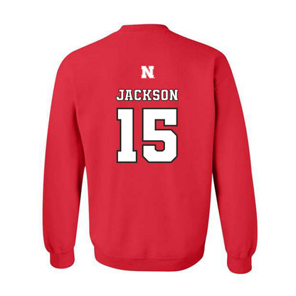Nebraska - NCAA Women's Volleyball : Andi Jackson - Replica Shersey Crewneck Sweatshirt-1