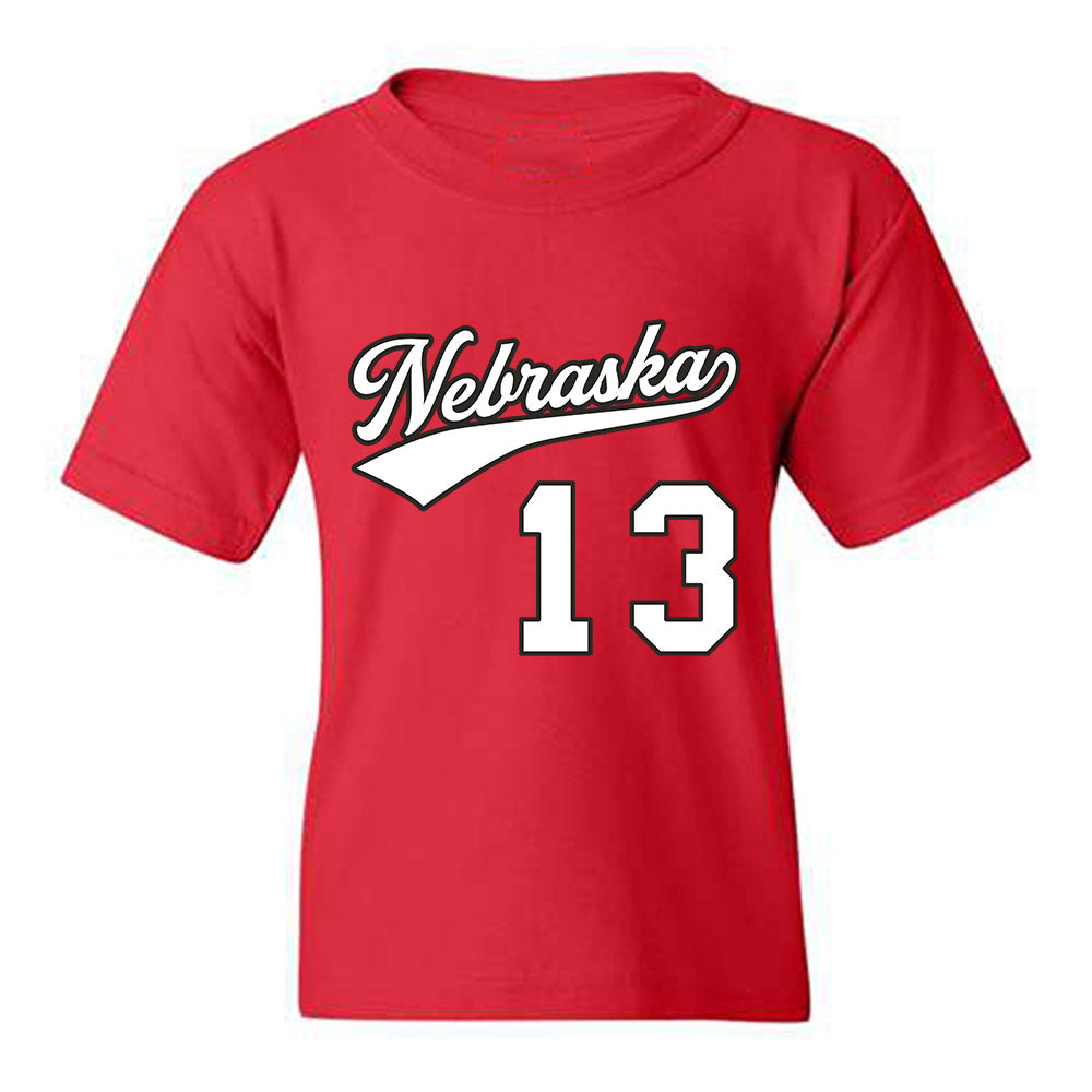 Nebraska - NCAA Women's Volleyball : Bergen Reilly - Replica Shersey Youth T-Shirt-0