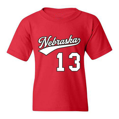 Nebraska - NCAA Women's Volleyball : Bergen Reilly - Replica Shersey Youth T-Shirt-0